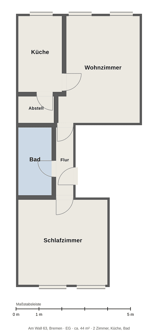 Prodej bytu 2+1 44 m², Bremen, Bremen Prodej bytu 2+1 44 m², Bremen, Bremen