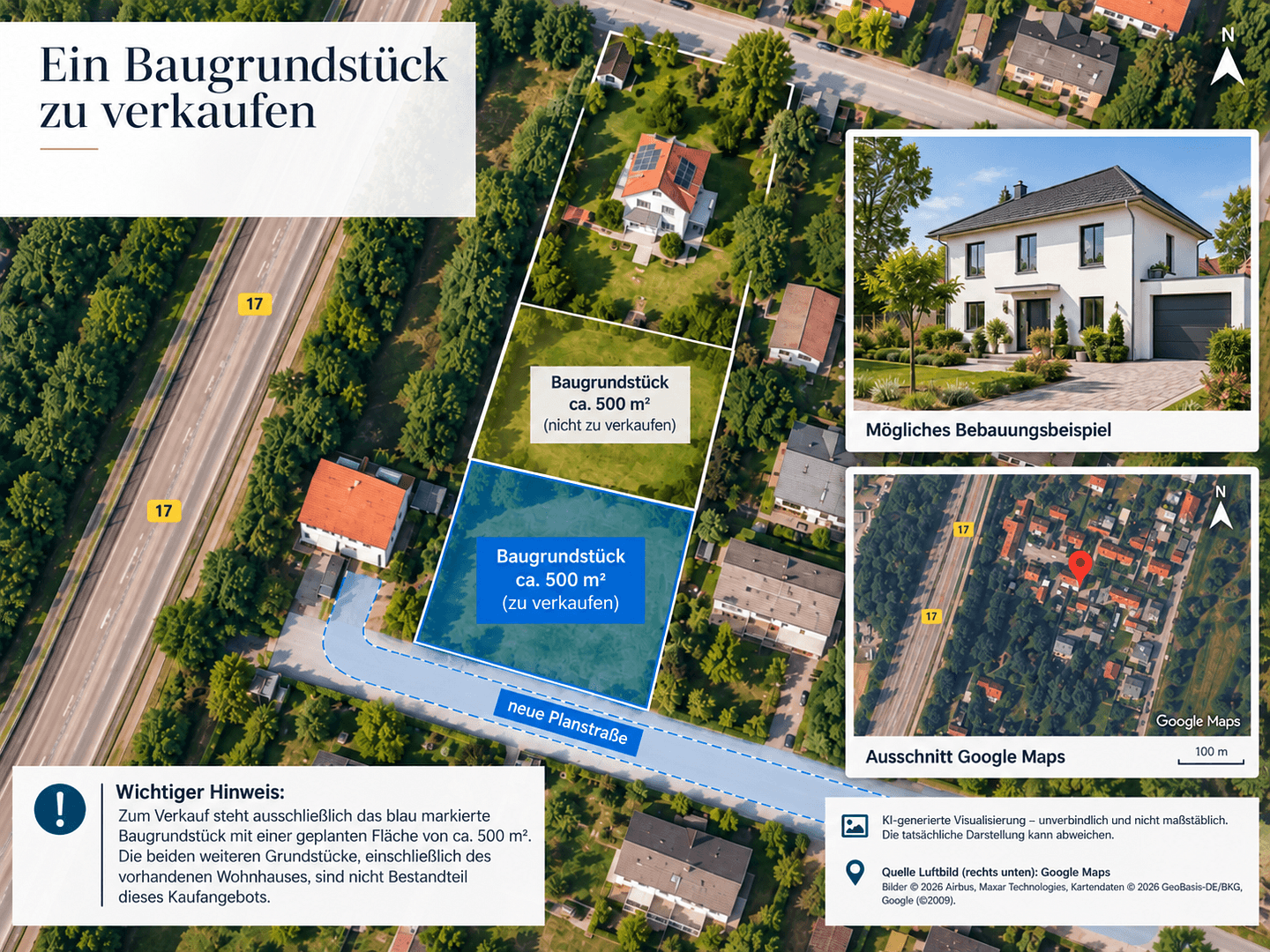 Prodej pozemku 500 m², Bayernstr. 20, Untermeitingen, Bavorsko Prodej pozemku 500 m², Bayernstr. 20, Untermeitingen, Bavorsko