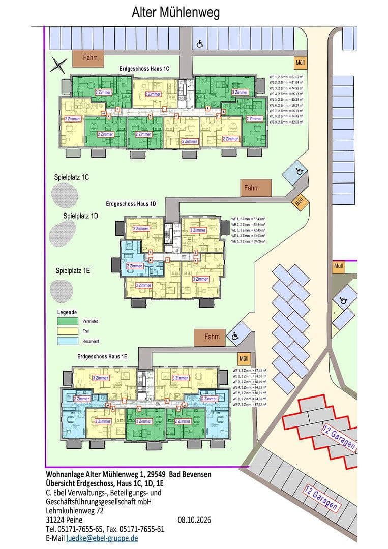 Pronájem bytu 2+1 76 m², Alter Mühlenweg 1c, Bad Bevensen, Dolní Sasko Pronájem bytu 2+1 76 m², Alter Mühlenweg 1c, Bad Bevensen, Dolní Sasko