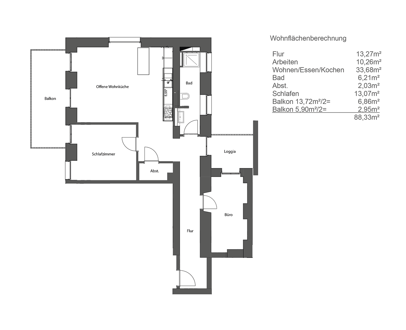 Pronájem bytu 3+1 89 m², Offenbach, Hessen Pronájem bytu 3+1 89 m², Offenbach, Hessen