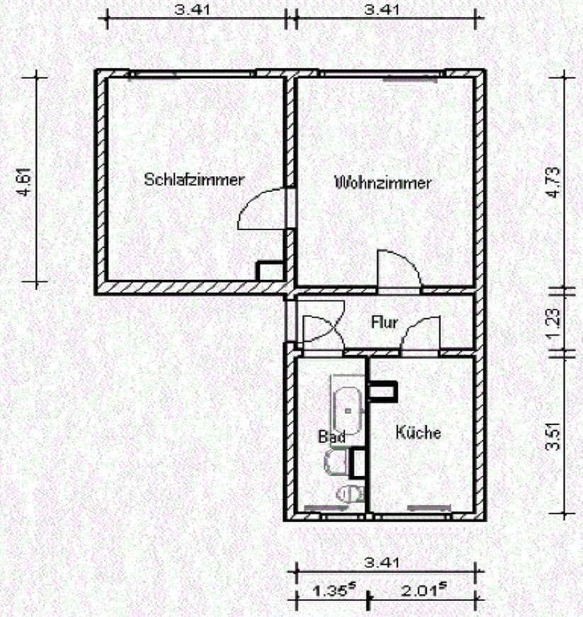 Prodej bytu 2+1 46 m², Sandmännchenweg 36, Leipzig, Sasko Prodej bytu 2+1 46 m², Sandmännchenweg 36, Leipzig, Sasko