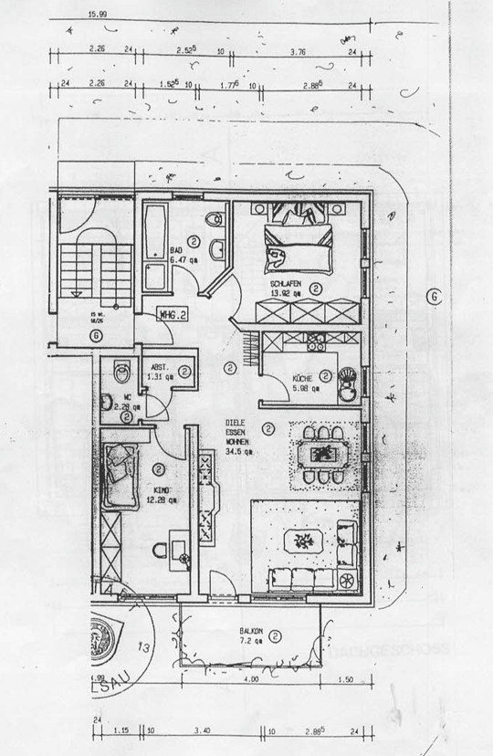 Prodej bytu 3+kk 79 m², Künzelsau, Bádensko-Württembersko Prodej bytu 3+kk 79 m², Künzelsau, Bádensko-Württembersko