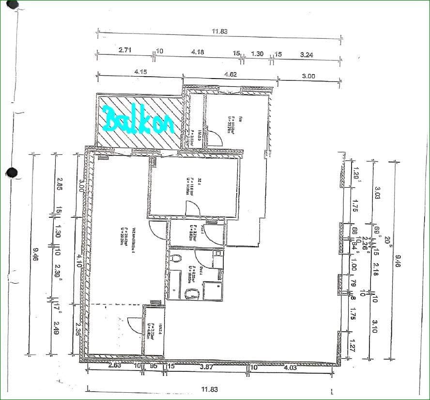 Pronájem bytu 2+1 62 m², Abendstraße 15 b, Magdeburg, Sasko-Anhaltsko Pronájem bytu 2+1 62 m², Abendstraße 15 b, Magdeburg, Sasko-Anhaltsko