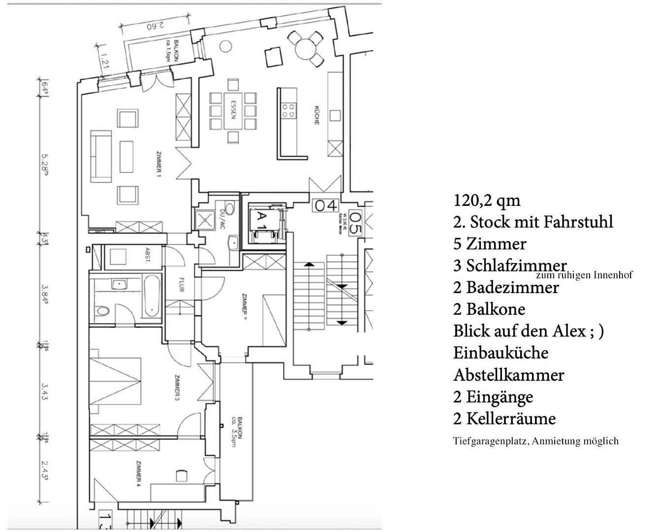 Prodej bytu 4+1 120 m², Berlin, Berlín Prodej bytu 4+1 120 m², Berlin, Berlín