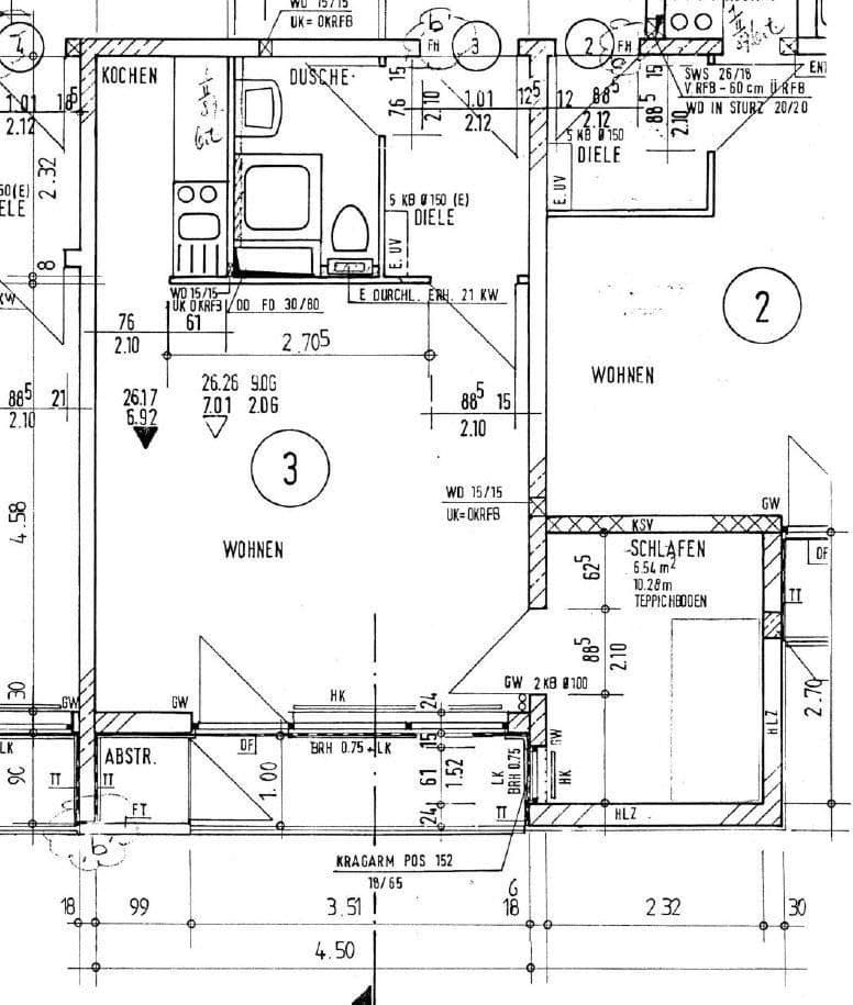 Pronájem bytu 2+1 40 m², Bürgermeister-Kutterer-Str. 14, Ludwigshafen am Rhein, Porýní-Falc Pronájem bytu 2+1 40 m², Bürgermeister-Kutterer-Str. 14, Ludwigshafen am Rhein, Porýní-Falc