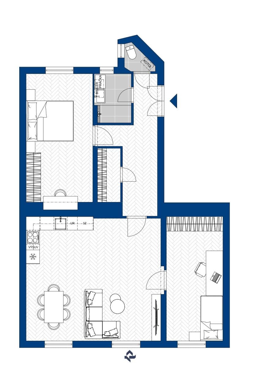 Prodej bytu 3+kk 99 m², Vltavská, Praha, Praha Prodej bytu 3+kk 99 m², Vltavská, Praha, Praha