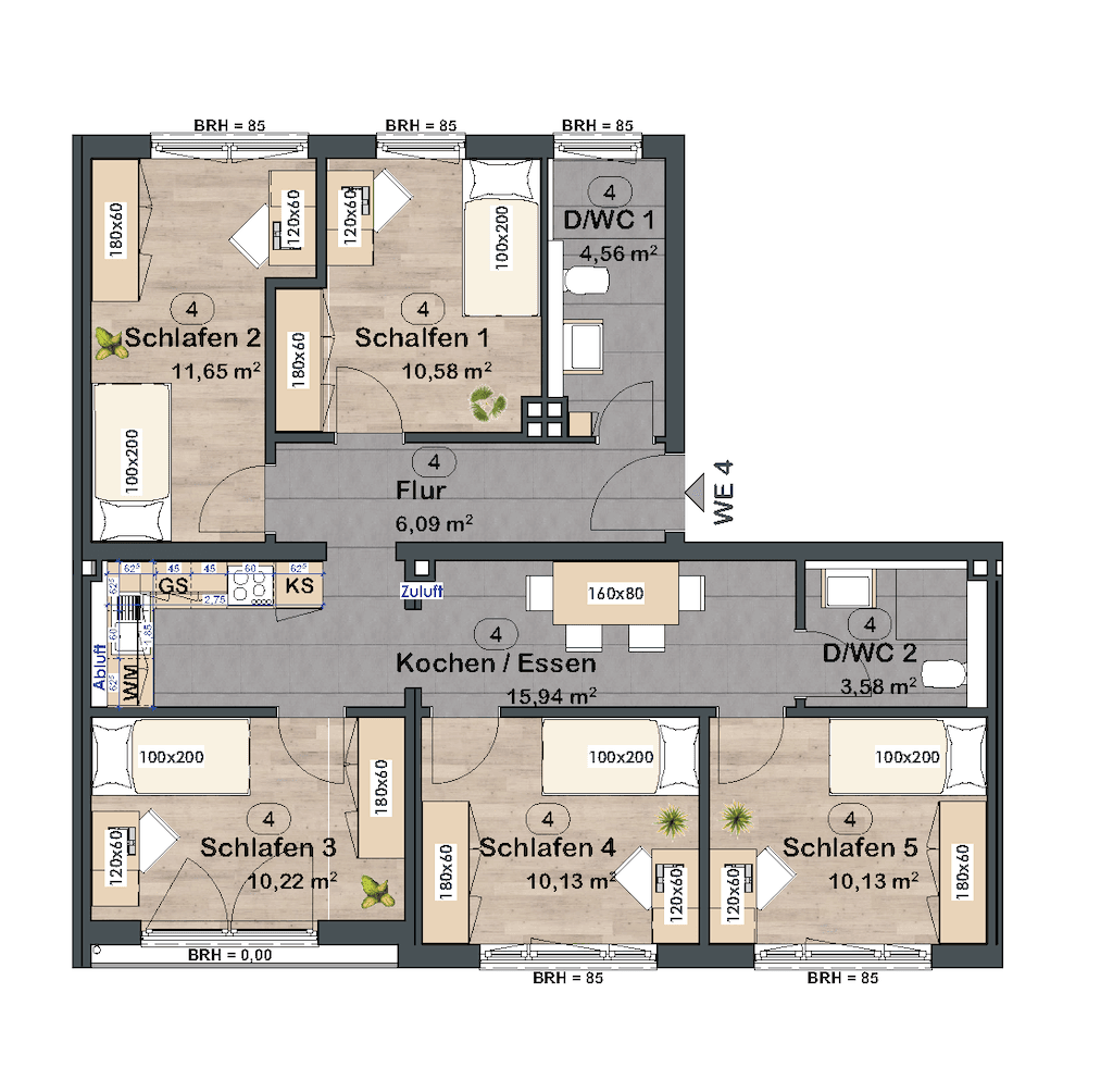 Pronájem bytu 85 m², Fürtherstr. 44, Nürnberg, Bavorsko Pronájem bytu 85 m², Fürtherstr. 44, Nürnberg, Bavorsko