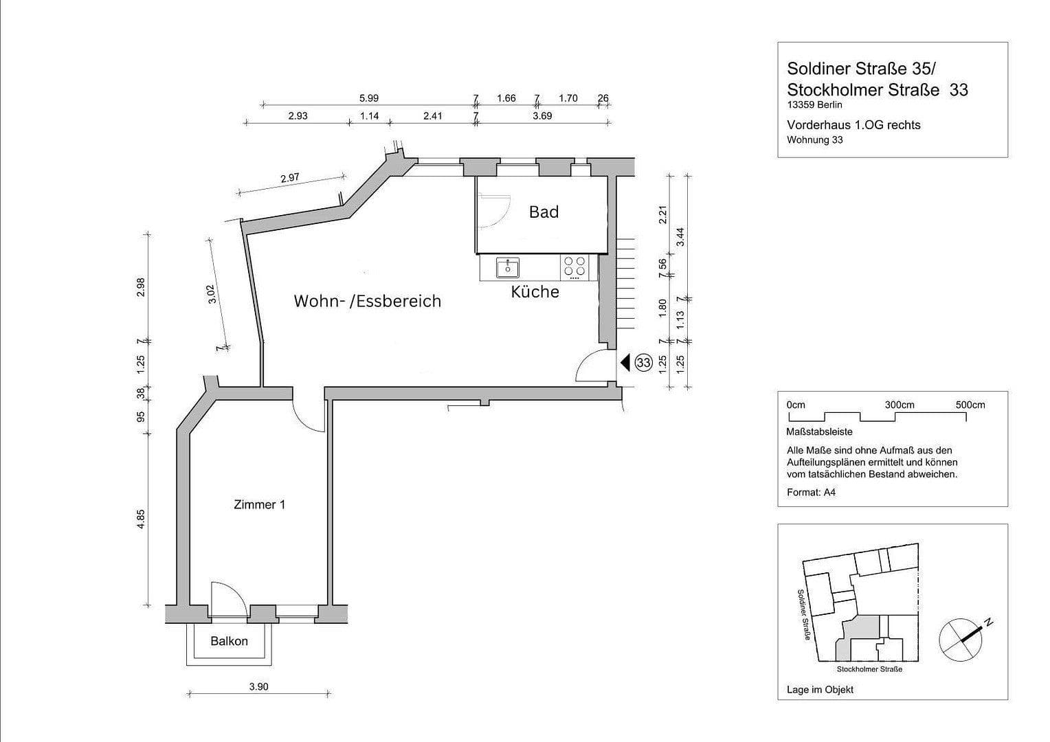 Prodej bytu 2+1 76 m², Stockholmer Straße 33, Berlin, Berlín Prodej bytu 2+1 76 m², Stockholmer Straße 33, Berlin, Berlín