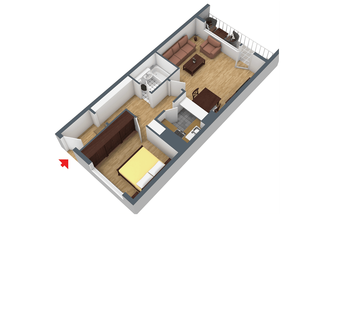 Pronájem bytu 2+1 60 m², Offenbach, Hessen Pronájem bytu 2+1 60 m², Offenbach, Hessen