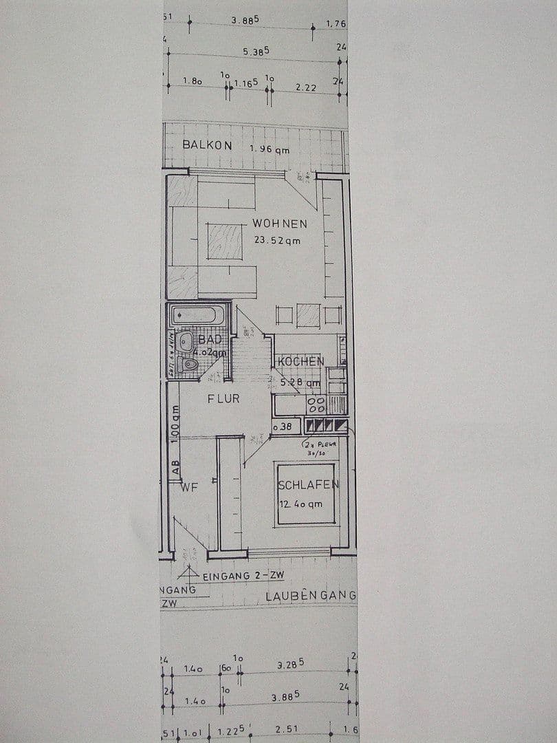 Pronájem bytu 2+1 60 m², Offenbach, Hessen Pronájem bytu 2+1 60 m², Offenbach, Hessen