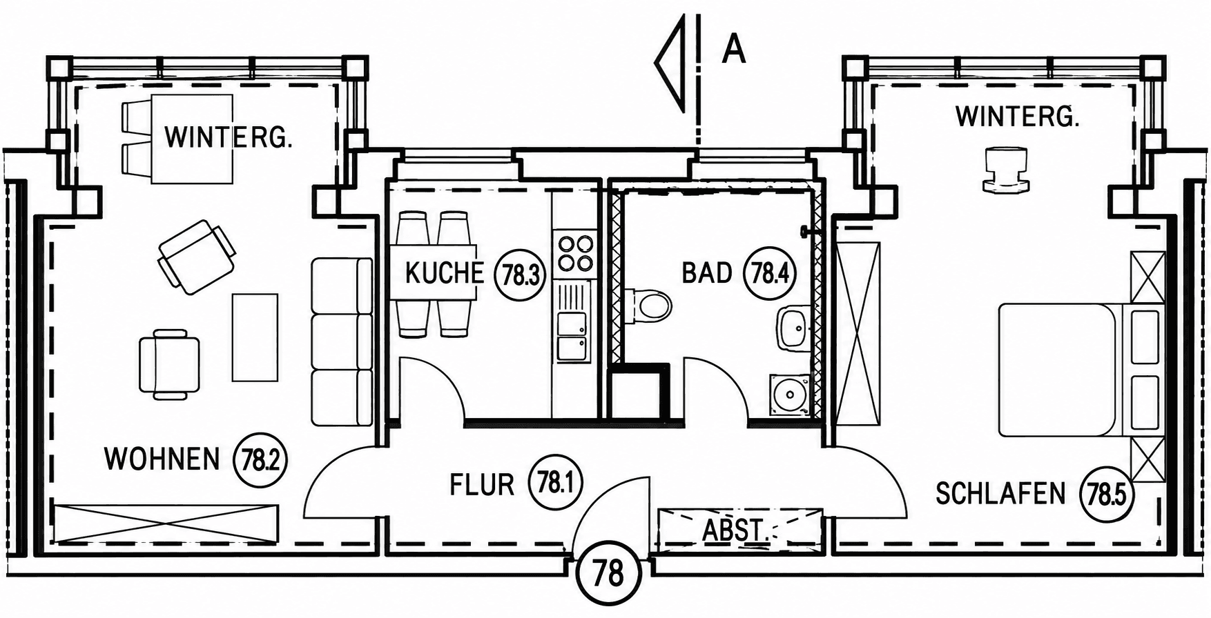 Pronájem bytu 2+1 66 m², Brandenburgische Str. 9, Zossen, Braniborsko Pronájem bytu 2+1 66 m², Brandenburgische Str. 9, Zossen, Braniborsko