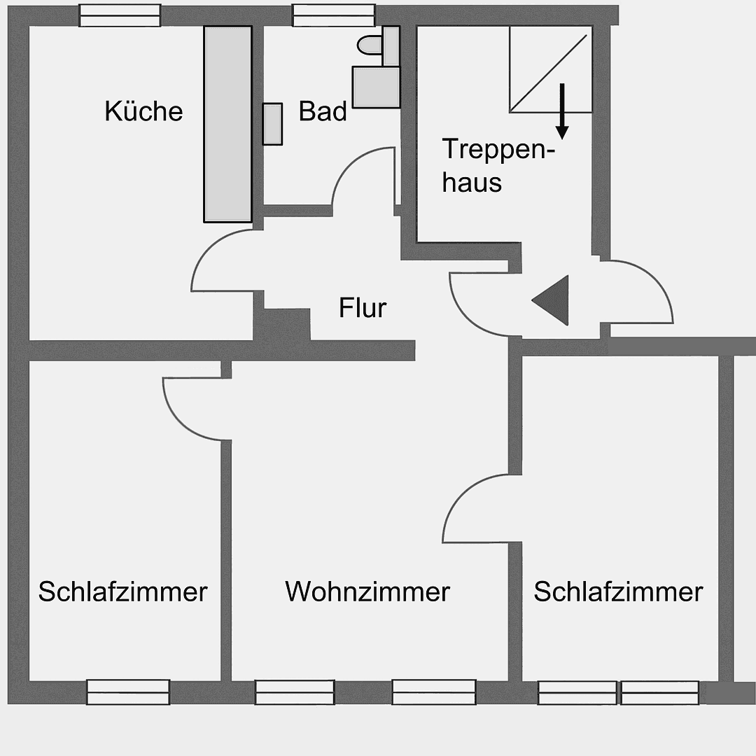 Pronájem bytu 3+1 75 m², Fürth, Bavorsko Pronájem bytu 3+1 75 m², Fürth, Bavorsko