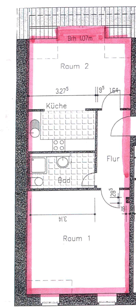 Pronájem bytu 2+1 58 m², Breite Straße 47, Luckenwalde, Braniborsko Pronájem bytu 2+1 58 m², Breite Straße 47, Luckenwalde, Braniborsko