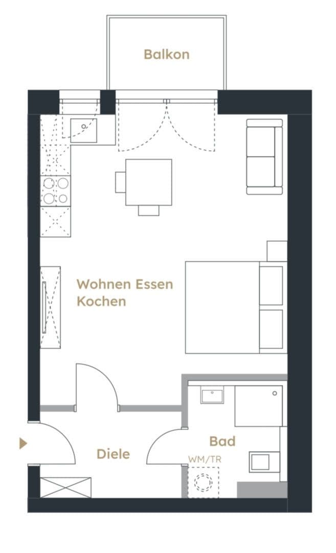 Pronájem bytu 1+1 38 m², Sailerstr., München, Bavorsko Pronájem bytu 1+1 38 m², Sailerstr., München, Bavorsko