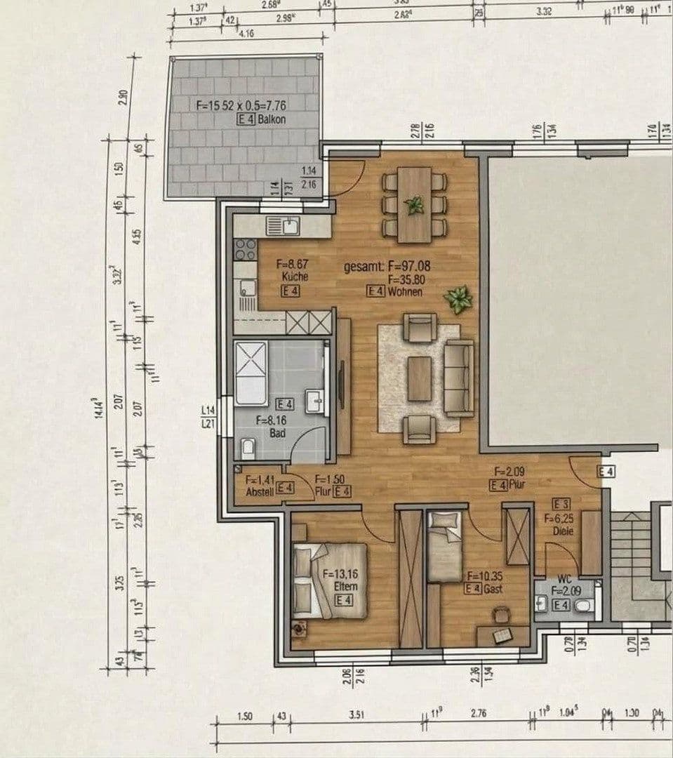 Prodej bytu 3+1 98 m², Duisburg, Severní Porýní-Vestfálsko Prodej bytu 3+1 98 m², Duisburg, Severní Porýní-Vestfálsko