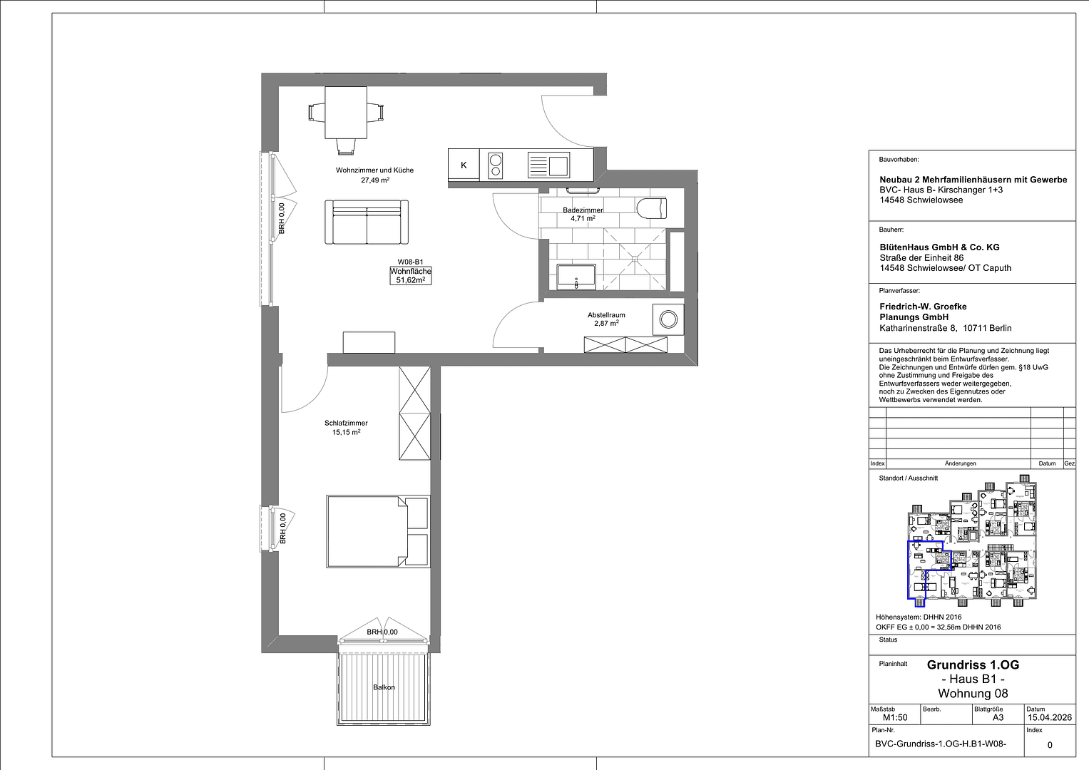 Pronájem bytu 2+1 51 m², Schwielowsee, Braniborsko Pronájem bytu 2+1 51 m², Schwielowsee, Braniborsko
