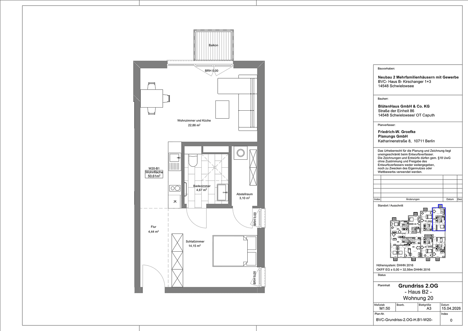 Pronájem bytu 2+1 51 m², Schwielowsee, Braniborsko Pronájem bytu 2+1 51 m², Schwielowsee, Braniborsko