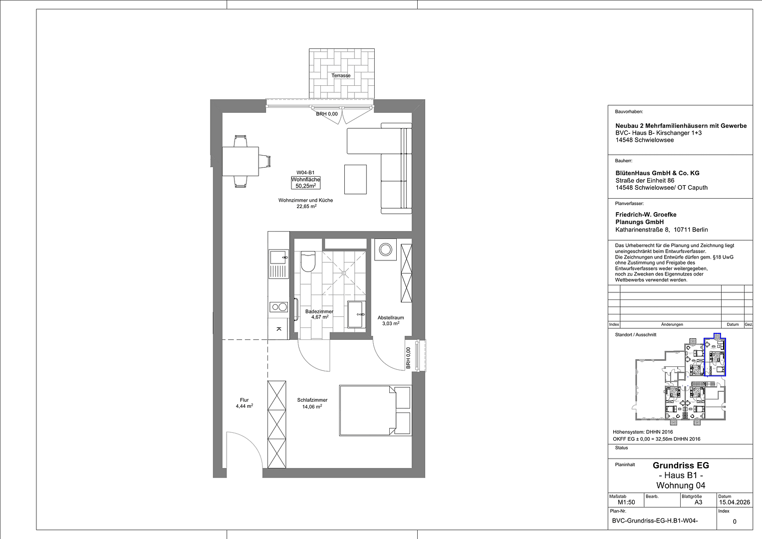 Pronájem bytu 2+1 51 m², Schwielowsee, Braniborsko Pronájem bytu 2+1 51 m², Schwielowsee, Braniborsko