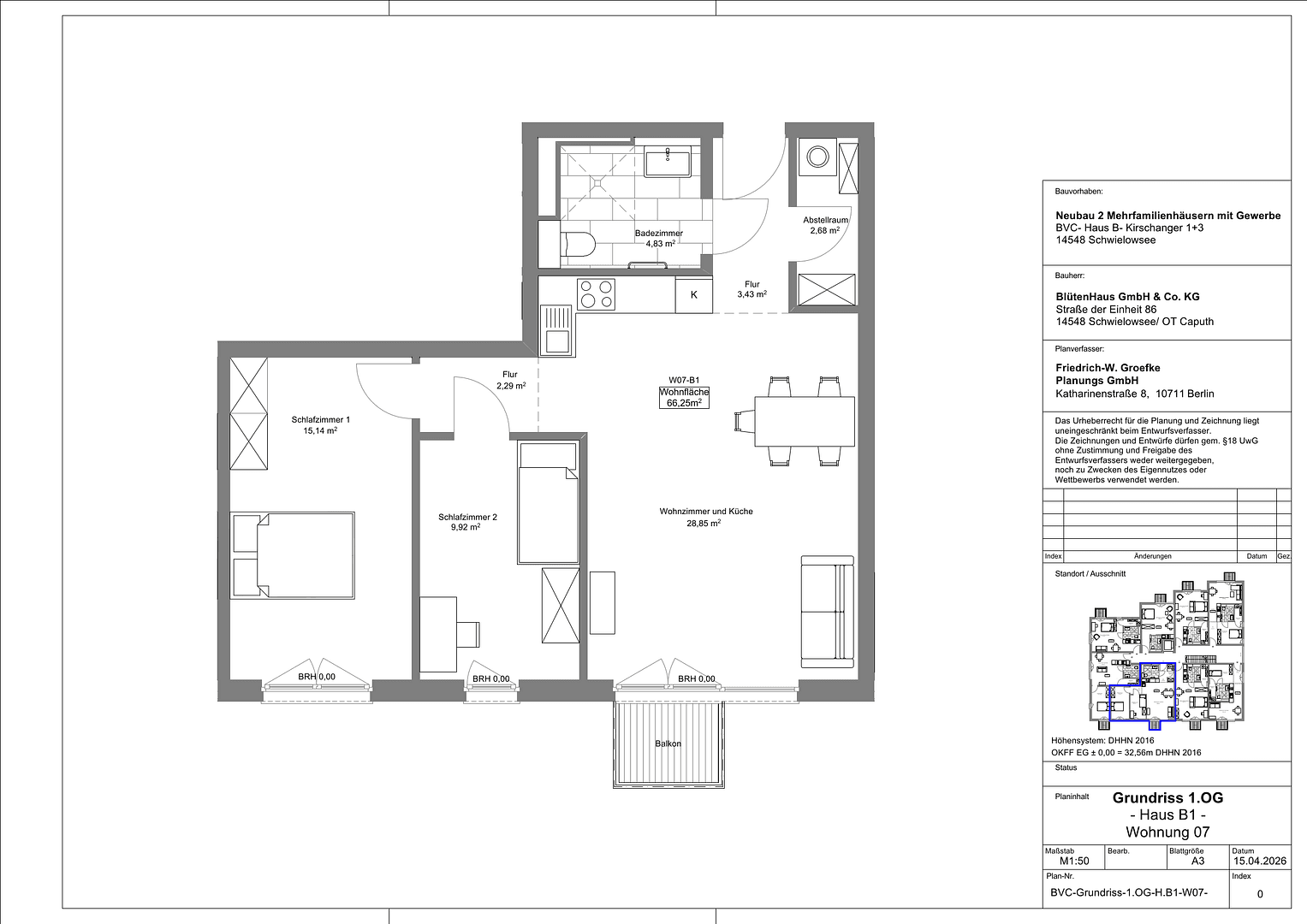 Pronájem bytu 2+1 51 m², Schwielowsee, Braniborsko Pronájem bytu 2+1 51 m², Schwielowsee, Braniborsko
