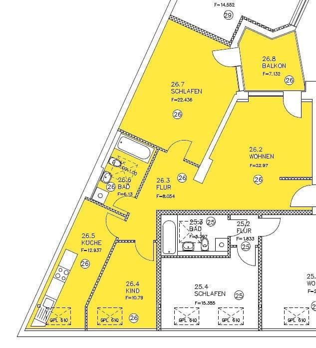 Pronájem bytu 3+1 88 m², Klausener Straße 8, Magdeburg, Sasko-Anhaltsko Pronájem bytu 3+1 88 m², Klausener Straße 8, Magdeburg, Sasko-Anhaltsko