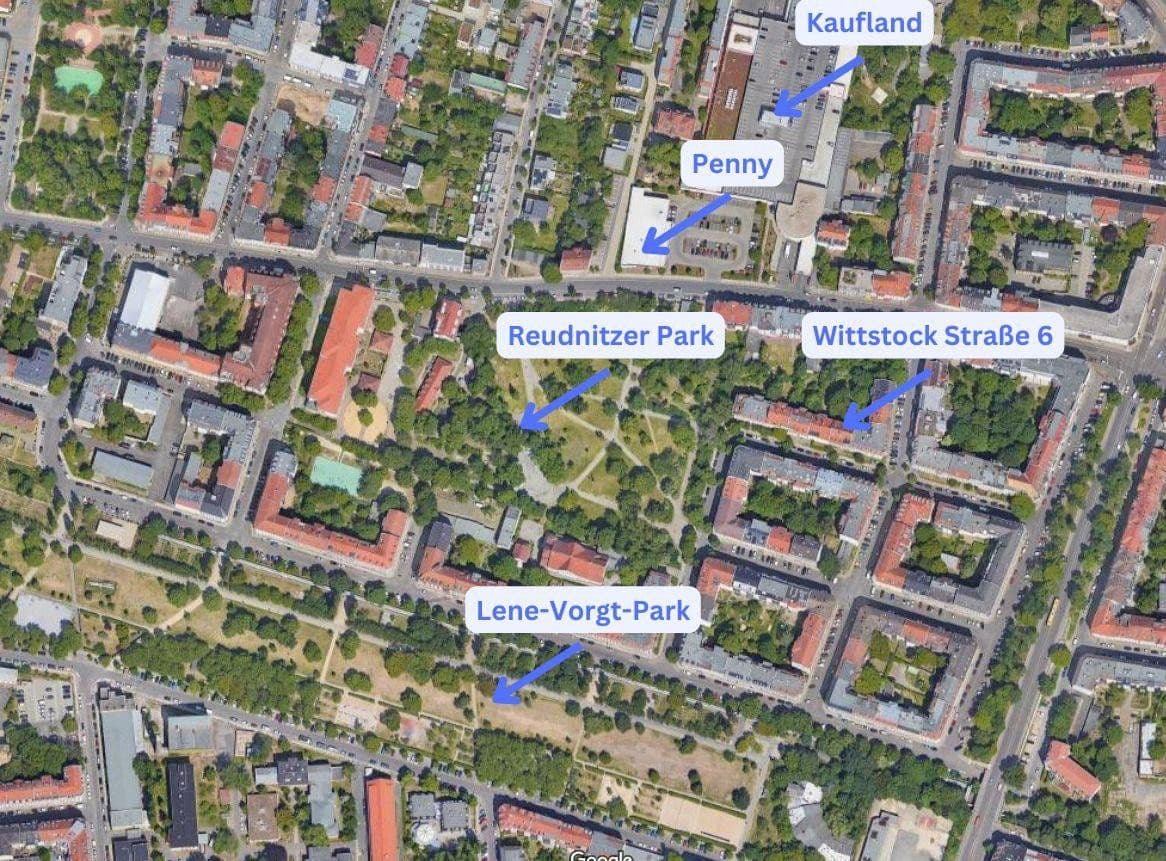 Pronájem bytu 2+1 61 m², Wittstockstraße 6, Leipzig, Sasko Pronájem bytu 2+1 61 m², Wittstockstraße 6, Leipzig, Sasko