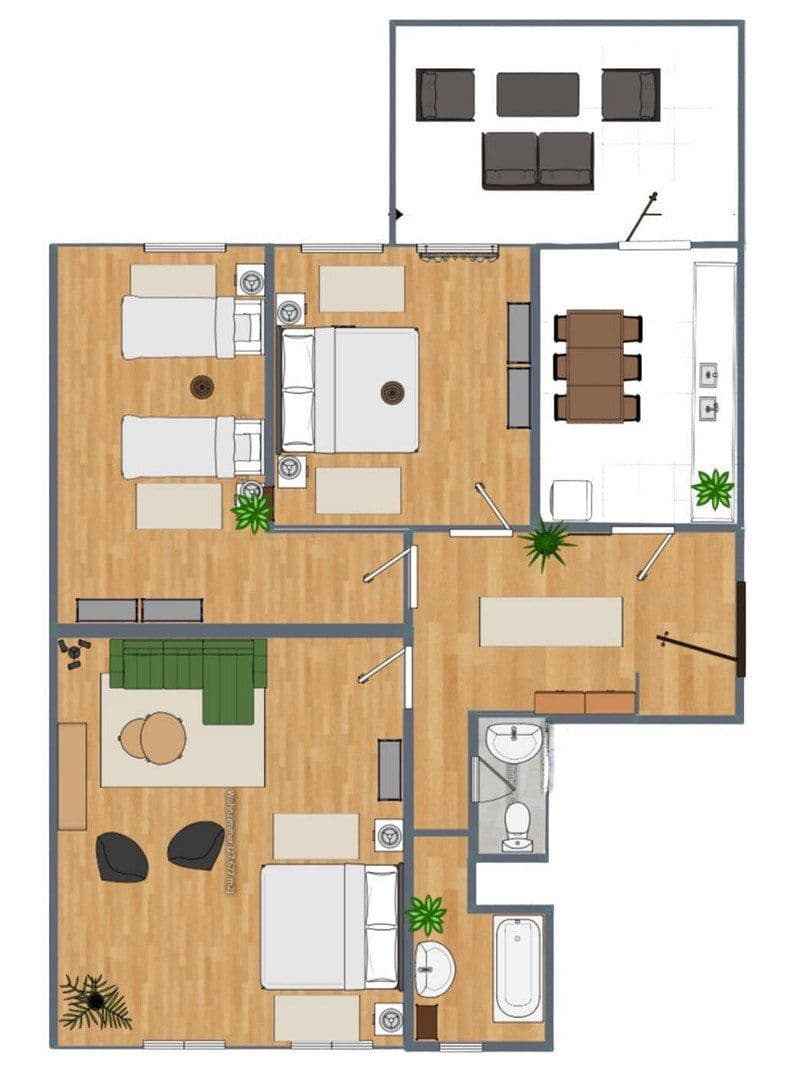 Pronájem bytu 3+1 94 m², Frankfrut Oder, Braniborsko Pronájem bytu 3+1 94 m², Frankfrut Oder, Braniborsko