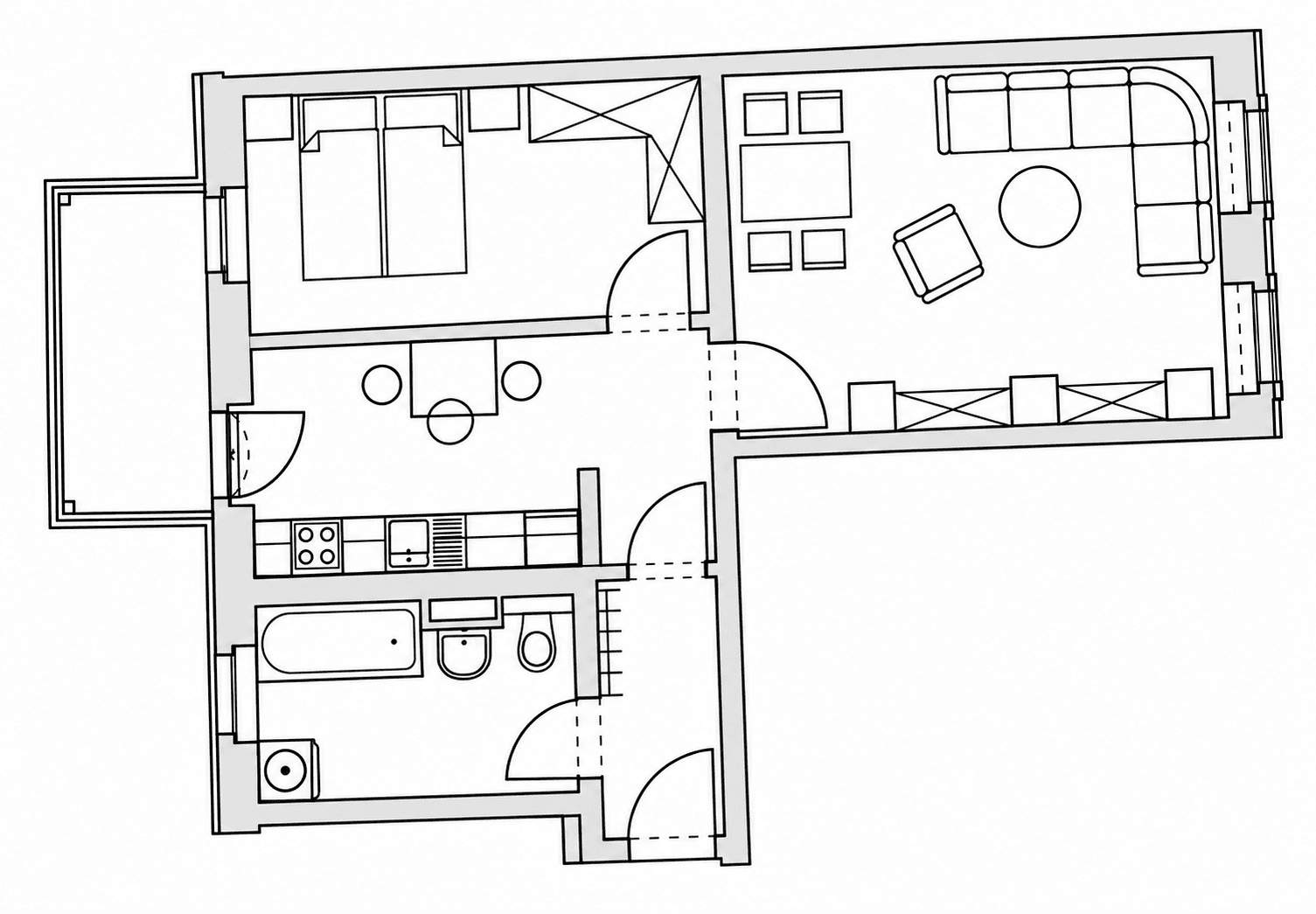 Prodej bytu 2+1 58 m², Chemnitz, Sasko Prodej bytu 2+1 58 m², Chemnitz, Sasko