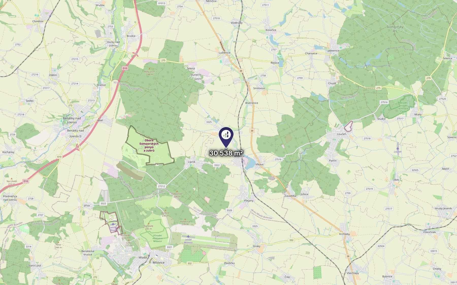 Prodej pozemku 30.538 m², Čachovice, Středočeský kraj Prodej pozemku 30.538 m², Čachovice, Středočeský kraj