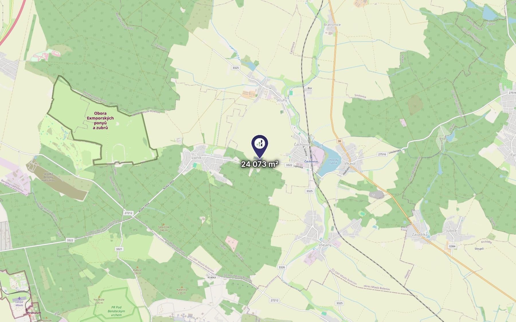Prodej pozemku 24.073 m², Čachovice, Středočeský kraj Prodej pozemku 24.073 m², Čachovice, Středočeský kraj