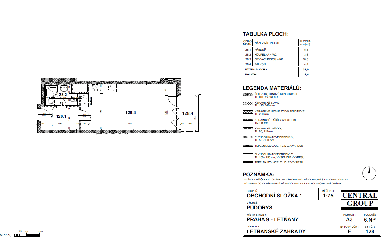 Prodej bytu 1+kk 38 m², Kadečkové, Praha, Praha Prodej bytu 1+kk 38 m², Kadečkové, Praha, Praha