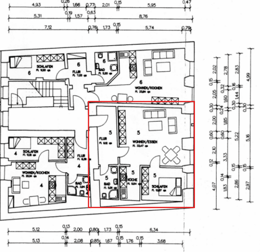 Prodej bytu 7+1 222 m², Schülerstraße 4, Budyšín, Sasko Prodej bytu 7+1 222 m², Schülerstraße 4, Budyšín, Sasko