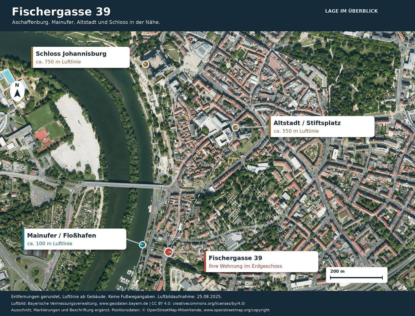 Pronájem bytu 2+1 59 m², Fischergasse 39, Aschaffenburg, Bavorsko Pronájem bytu 2+1 59 m², Fischergasse 39, Aschaffenburg, Bavorsko