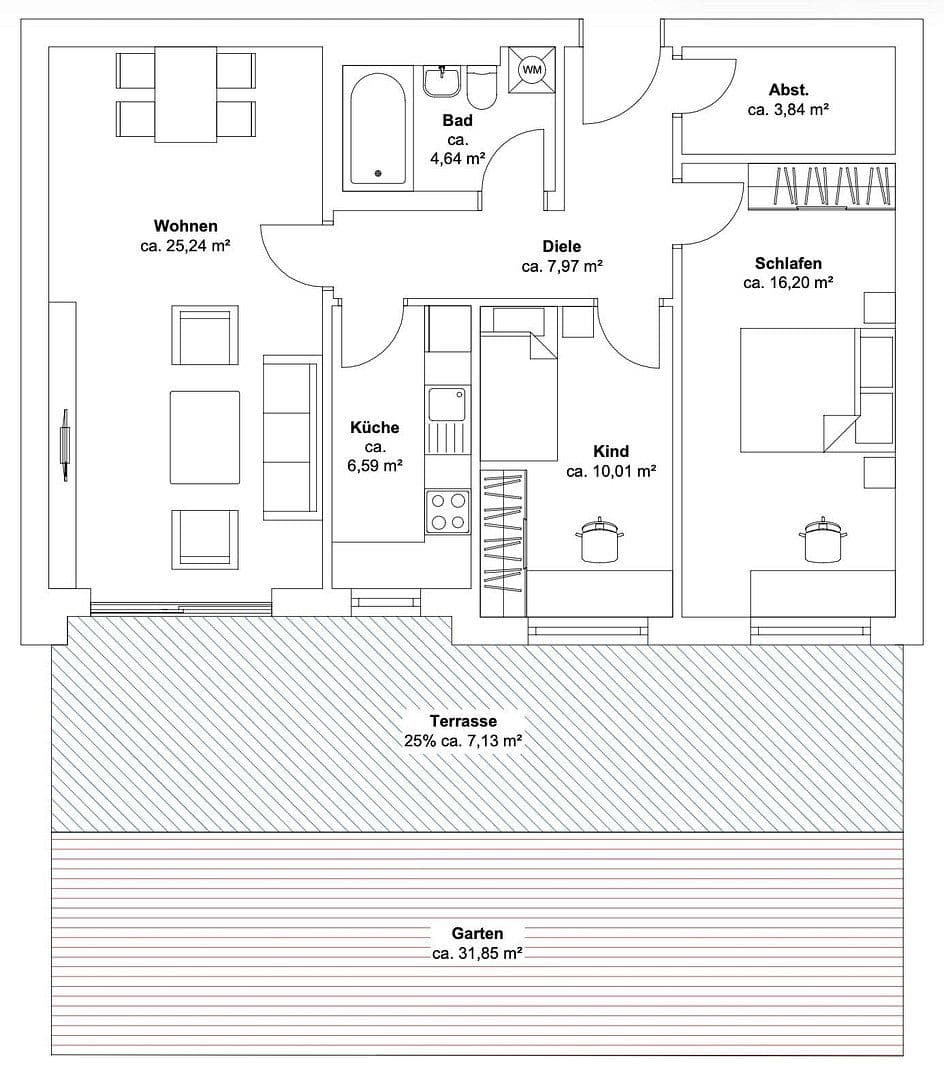 Prodej bytu 3+1 82 m², Lilly-Reich-Straße 4, München, Bavorsko Prodej bytu 3+1 82 m², Lilly-Reich-Straße 4, München, Bavorsko