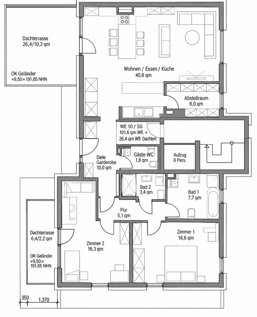 Prodej bytu 5+1 1.104 m², Würselen, Severní Porýní-Vestfálsko Prodej bytu 5+1 1.104 m², Würselen, Severní Porýní-Vestfálsko