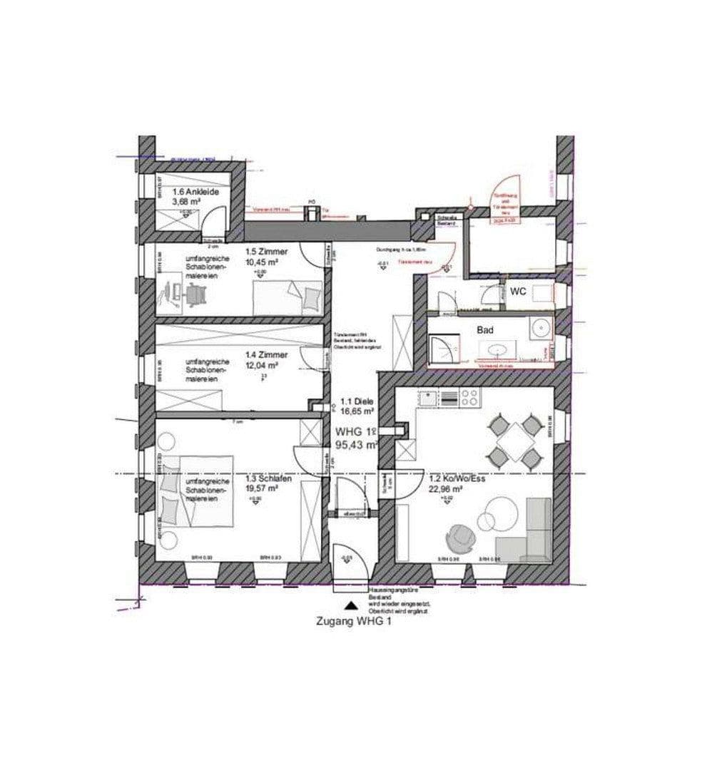 Pronájem bytu 4+1 96 m², Adlerstraße 10, Merkendorf, Bavorsko Pronájem bytu 4+1 96 m², Adlerstraße 10, Merkendorf, Bavorsko