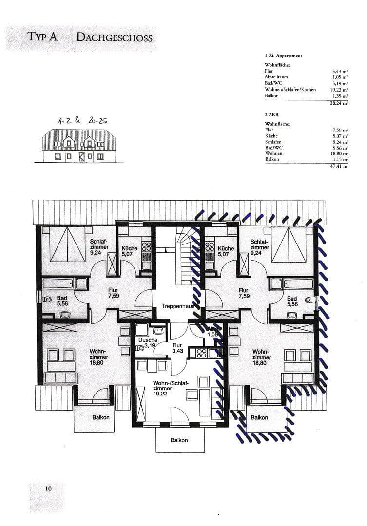 Pronájem bytu 2+1 48 m², Bergstraße 20, Mittenwalde, Braniborsko Pronájem bytu 2+1 48 m², Bergstraße 20, Mittenwalde, Braniborsko