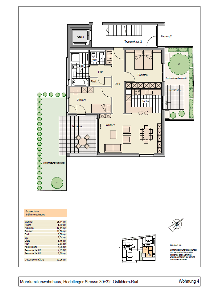 Prodej bytu 3+kk 91 m², Ostfildern, Bádensko-Württembersko Prodej bytu 3+kk 91 m², Ostfildern, Bádensko-Württembersko