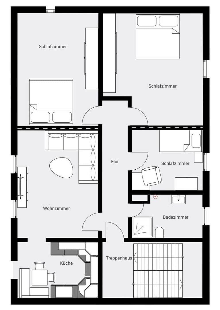 Pronájem bytu 4+1 84 m², Oschatz, Sasko Pronájem bytu 4+1 84 m², Oschatz, Sasko