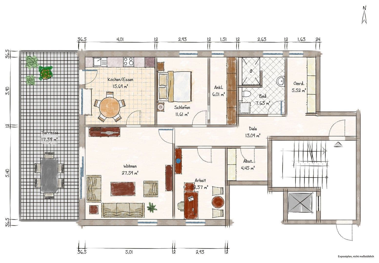Pronájem bytu 3+1 121 m², Von-Brettreich-Straße 3, Regensburg, Bavorsko Pronájem bytu 3+1 121 m², Von-Brettreich-Straße 3, Regensburg, Bavorsko
