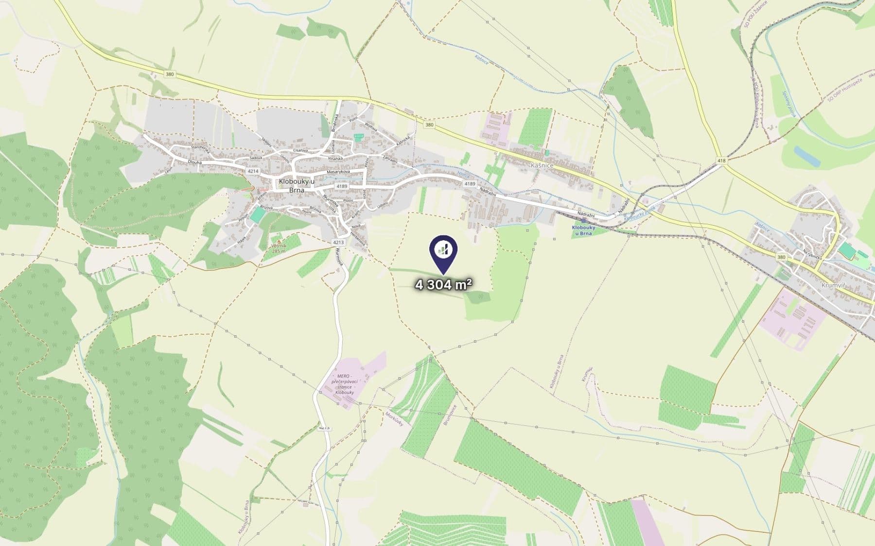 Prodej pozemku 4.304 m², Klobouky u Brna, Jihomoravský kraj Prodej pozemku 4.304 m², Klobouky u Brna, Jihomoravský kraj