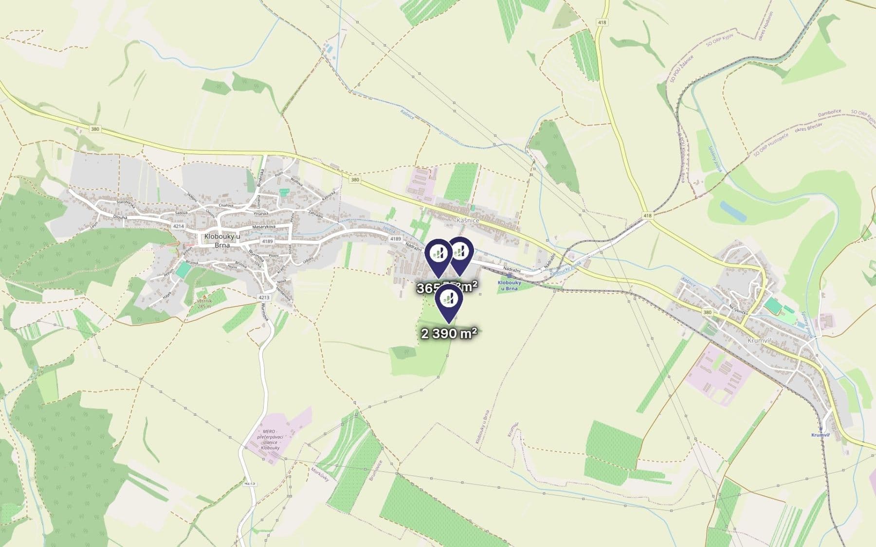 Prodej pozemku 2.812 m², Klobouky u Brna, Jihomoravský kraj Prodej pozemku 2.812 m², Klobouky u Brna, Jihomoravský kraj