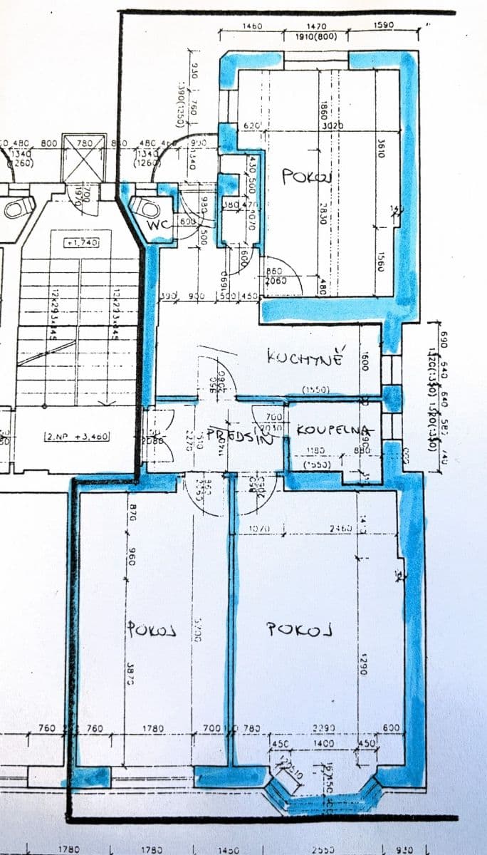 Pronájem bytu 3+1 85 m², Milešovská, Praha, Praha Pronájem bytu 3+1 85 m², Milešovská, Praha, Praha