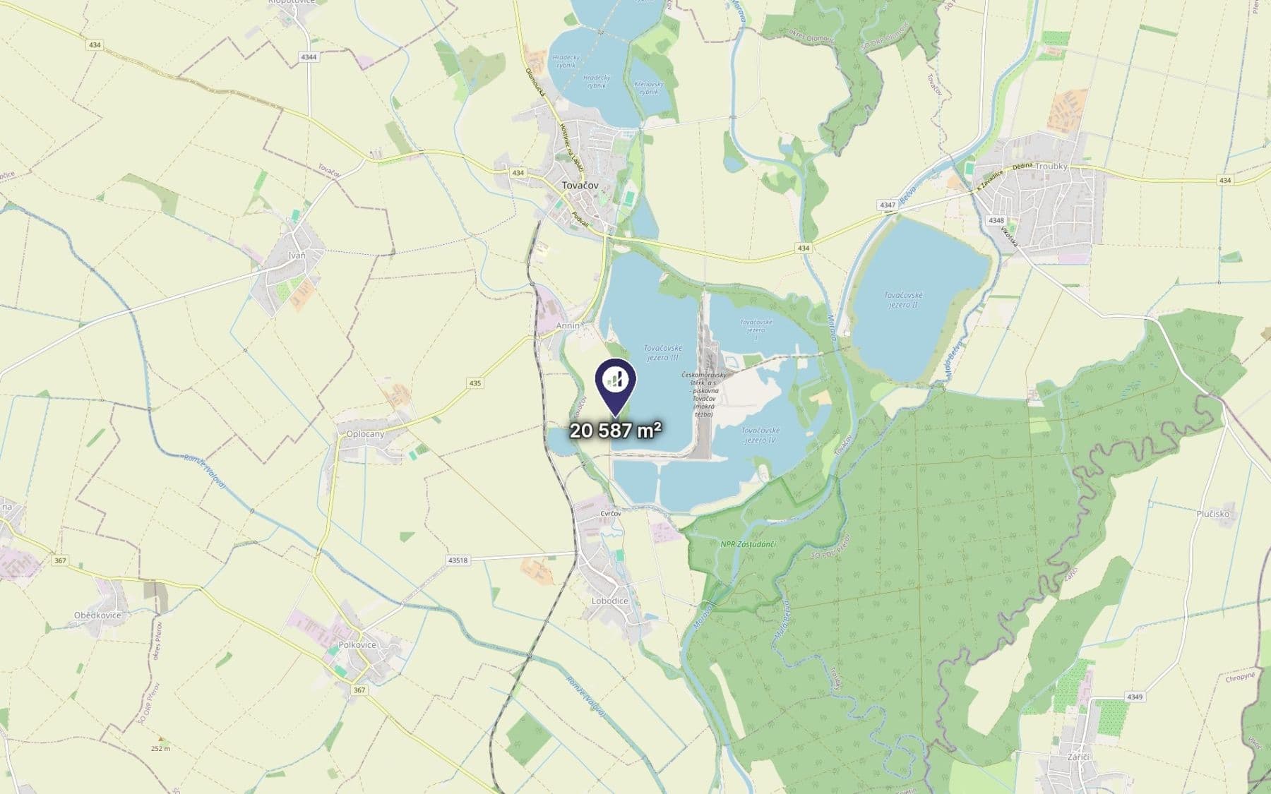Prodej pozemku 9.007 m², Tovačov, Olomoucký kraj Prodej pozemku 9.007 m², Tovačov, Olomoucký kraj