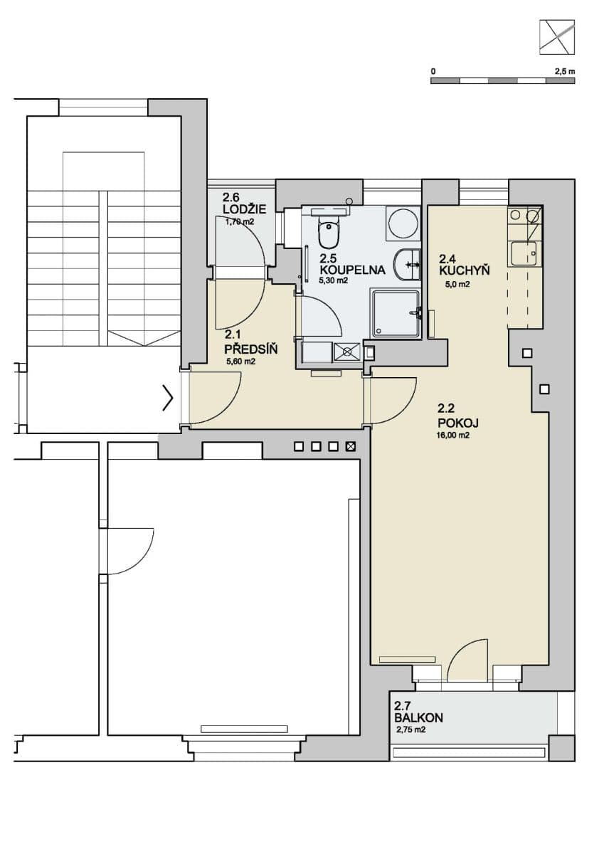 Pronájem bytu 1+kk 33 m², Na Jezerce, Praha, Praha Pronájem bytu 1+kk 33 m², Na Jezerce, Praha, Praha