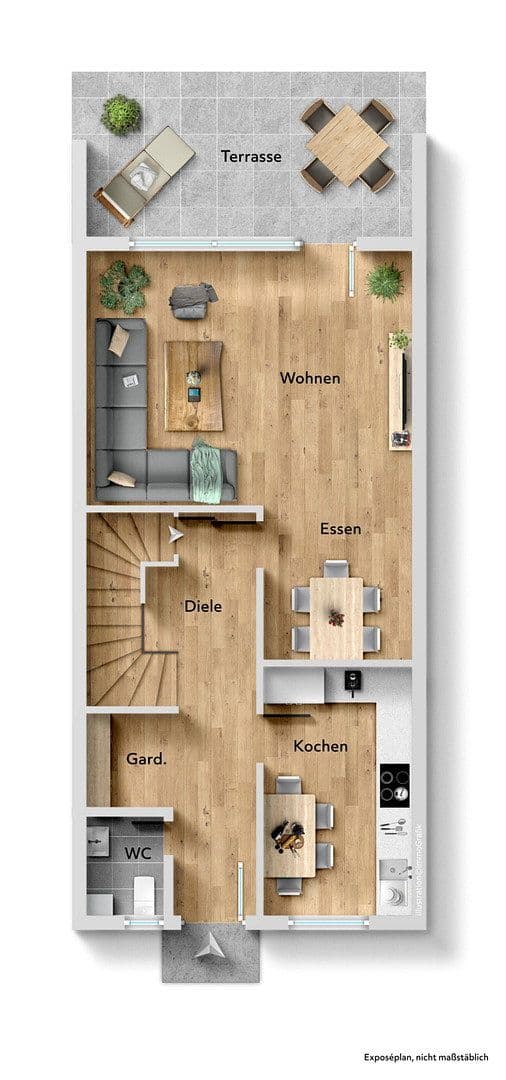 Prodej domu 114 m², pozemek 158 m², Angerburger Weg, Stade, Dolní Sasko Prodej domu 114 m², pozemek 158 m², Angerburger Weg, Stade, Dolní Sasko