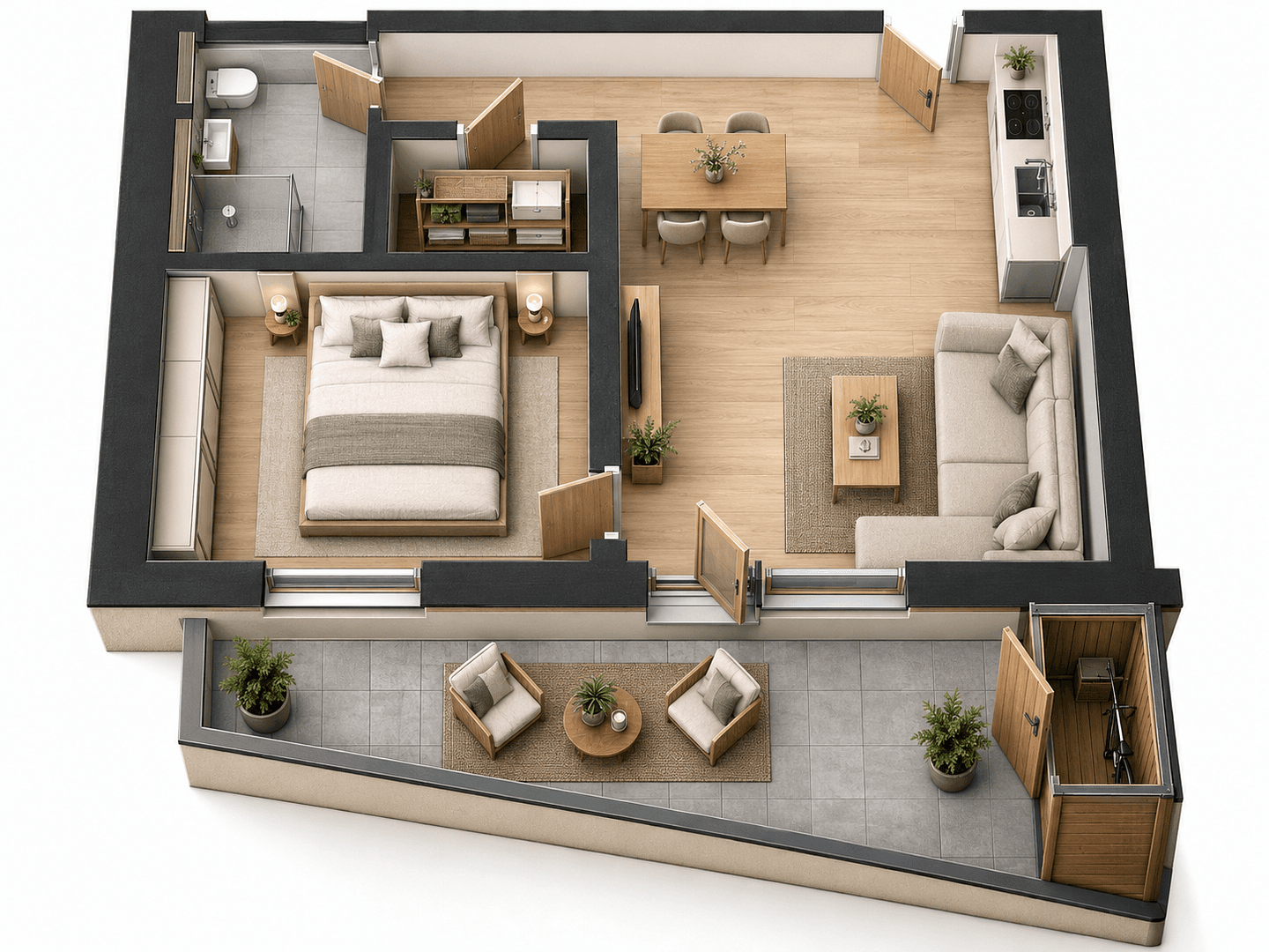 Pronájem bytu 2+1 49 m², Nordrach, Bádensko-Württembersko Pronájem bytu 2+1 49 m², Nordrach, Bádensko-Württembersko
