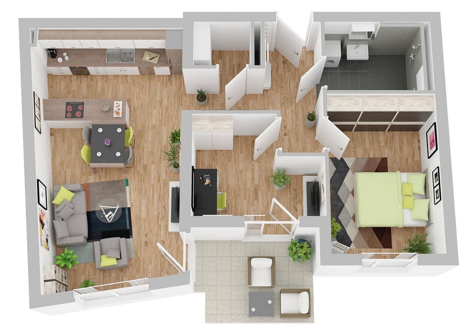 Pronájem bytu 3+1 76 m², Manching, Bavorsko Pronájem bytu 3+1 76 m², Manching, Bavorsko