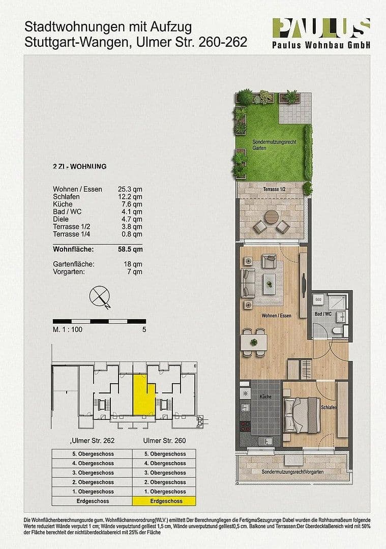 Prodej bytu 2+1 59 m², Ulmerstr. 260, Stuttgart-Wangen, Bádensko-Württembersko Prodej bytu 2+1 59 m², Ulmerstr. 260, Stuttgart-Wangen, Bádensko-Württembersko
