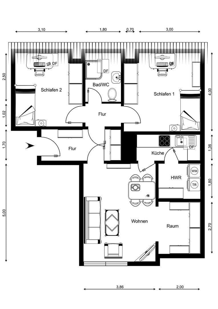 Pronájem bytu 3+1 72 m², An der Hofkoppel 6, Bad Bevensen, Dolní Sasko Pronájem bytu 3+1 72 m², An der Hofkoppel 6, Bad Bevensen, Dolní Sasko