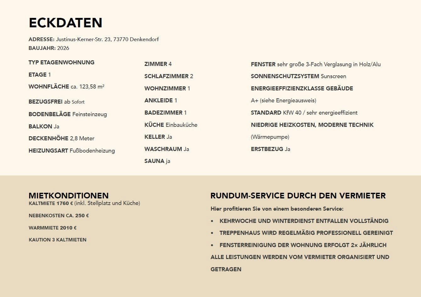 Pronájem bytu 4+1 124 m², Justinus-Kerner-Str. 23, Denkendorf, Bádensko-Württembersko Pronájem bytu 4+1 124 m², Justinus-Kerner-Str. 23, Denkendorf, Bádensko-Württembersko
